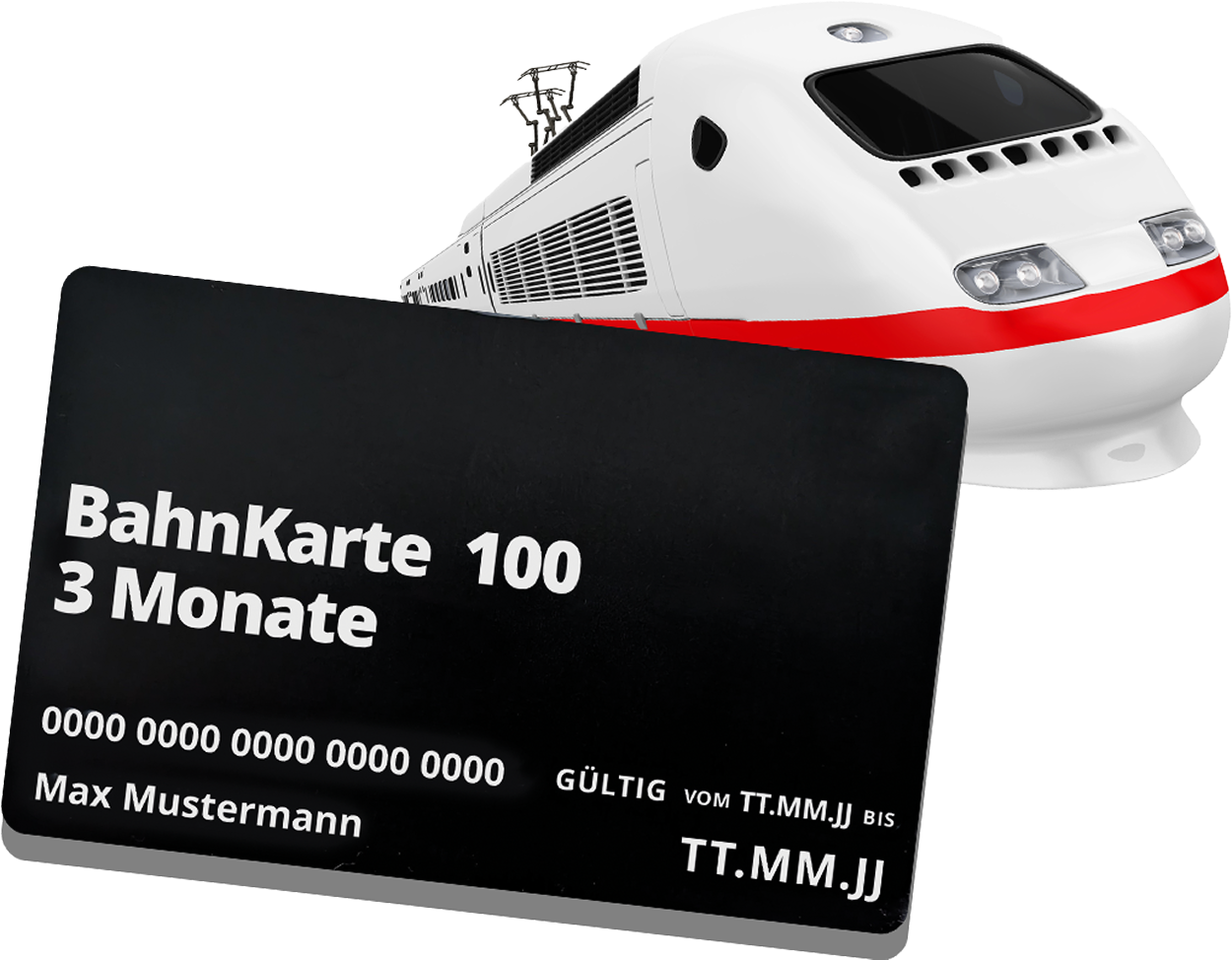 11x Bahnkarte 100 (1 Kl. für 3 Monate) im Wert von 2.500 € oder Barauszahlung